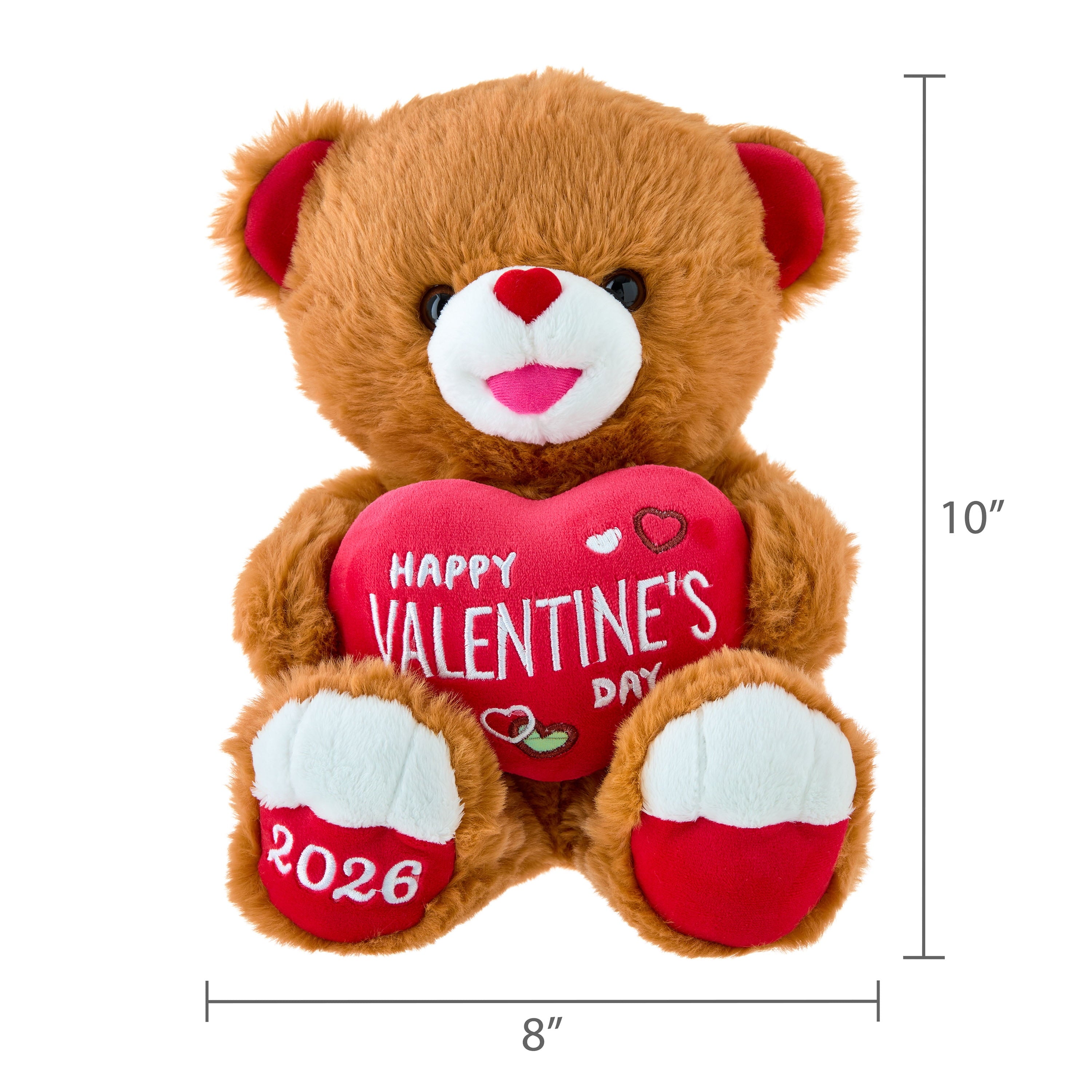 Oso de Peluche San Valentín 25 cm | Regalo Romántico con Corazón