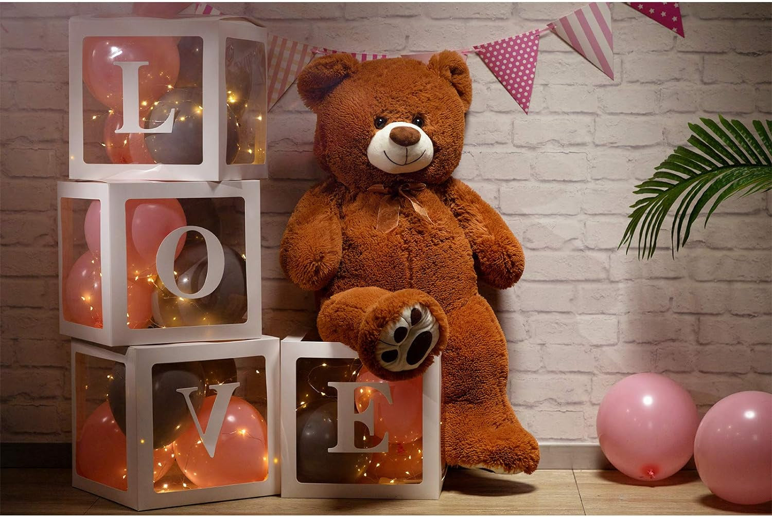 Oso de Peluche Gigante 90 cm | Regalo Grande y Suave para San Valentín