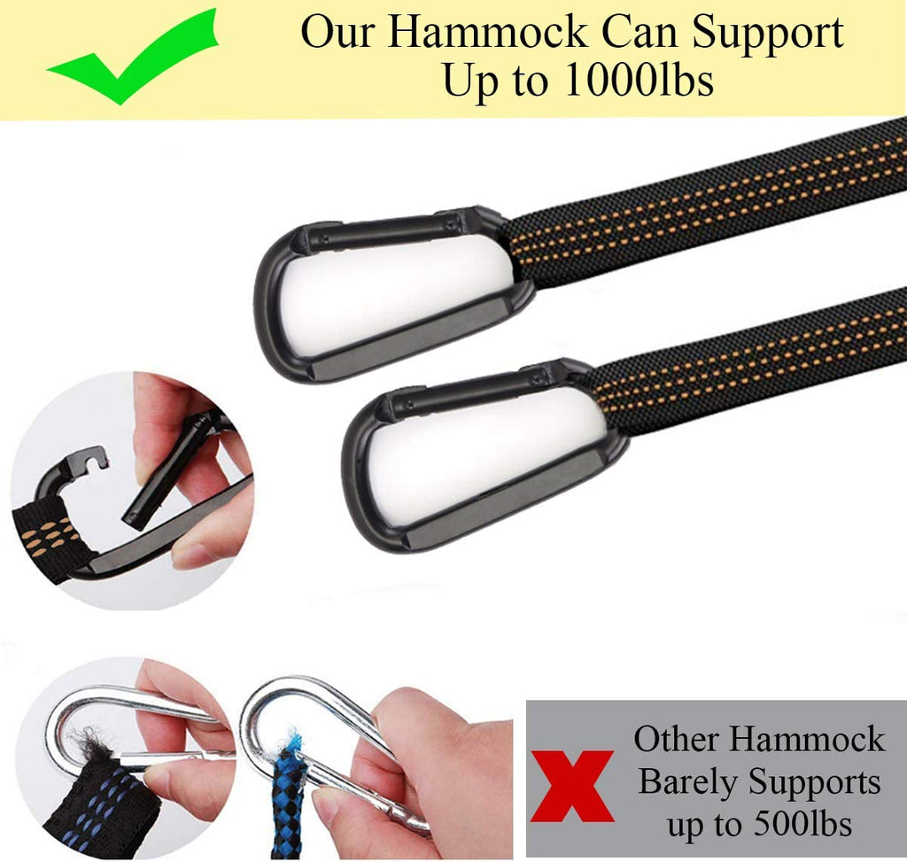 Hamaca Doble para Camping | Ultraligera de Nylon Paracaídas con Correas | Portátil para Exterior