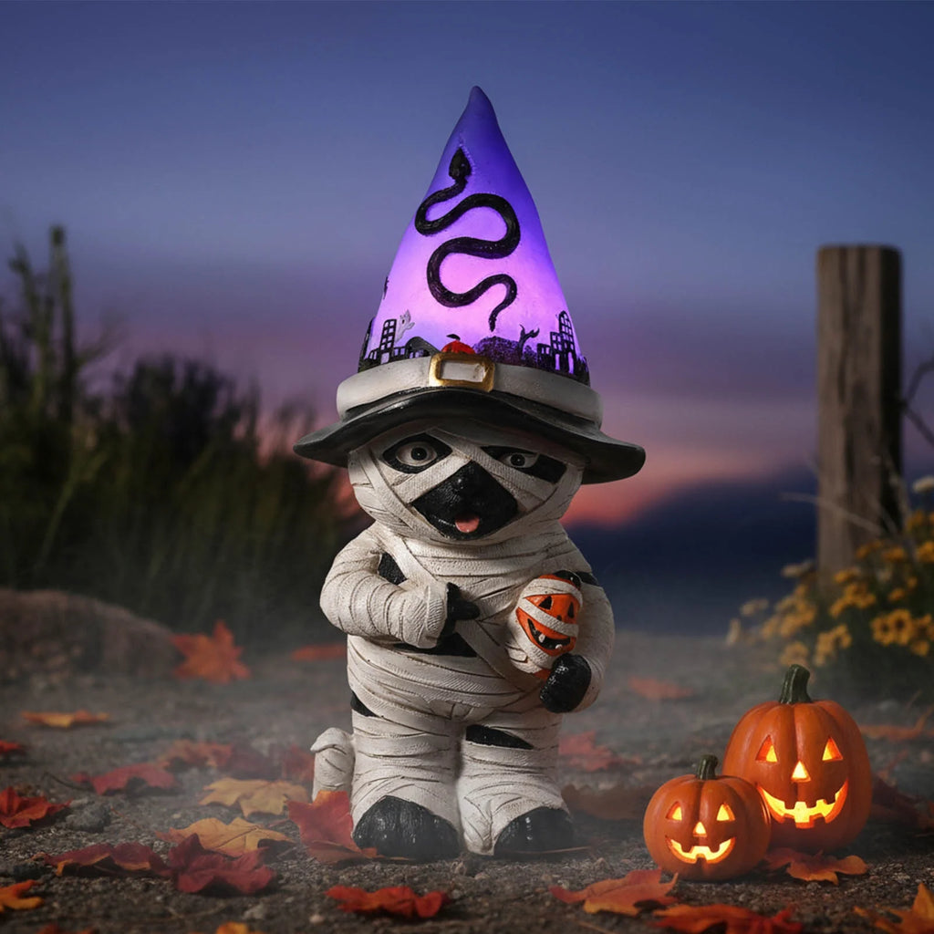 Halloween Table Decor Mummy Dog Figurine Light up Halloween Gifts Halloween Decorations Indoor