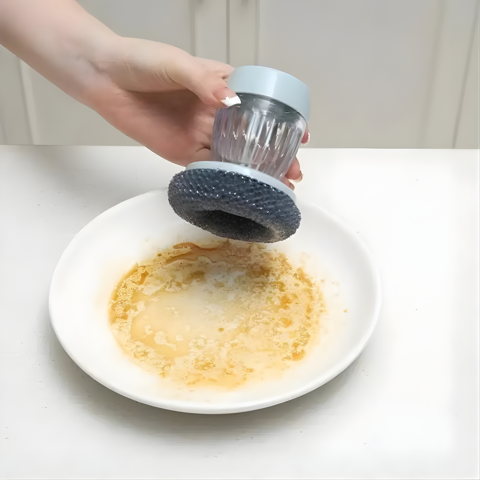 Cepillo Dispensador de Jabón | Cepillo de Cocina para Platos, Ollas y Sartenes