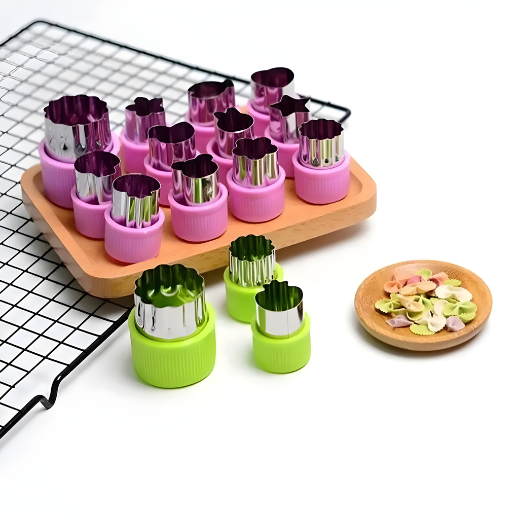 Cortadores de Verduras y Frutas en Formas | Moldes de Galletas de Acero Inoxidable DIY