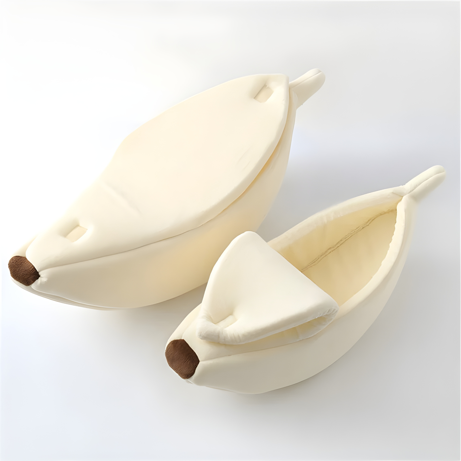 Cueva Banana para Mascotas | Cama Suave y Portátil para Gatos y Perros Pequeños