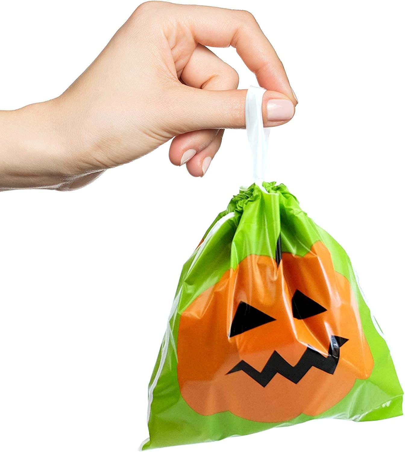 72 Pack Halloween Bags - Goodie, Candy, Treat, Goody, Party Favors & Trick or Treat Bags for Parties