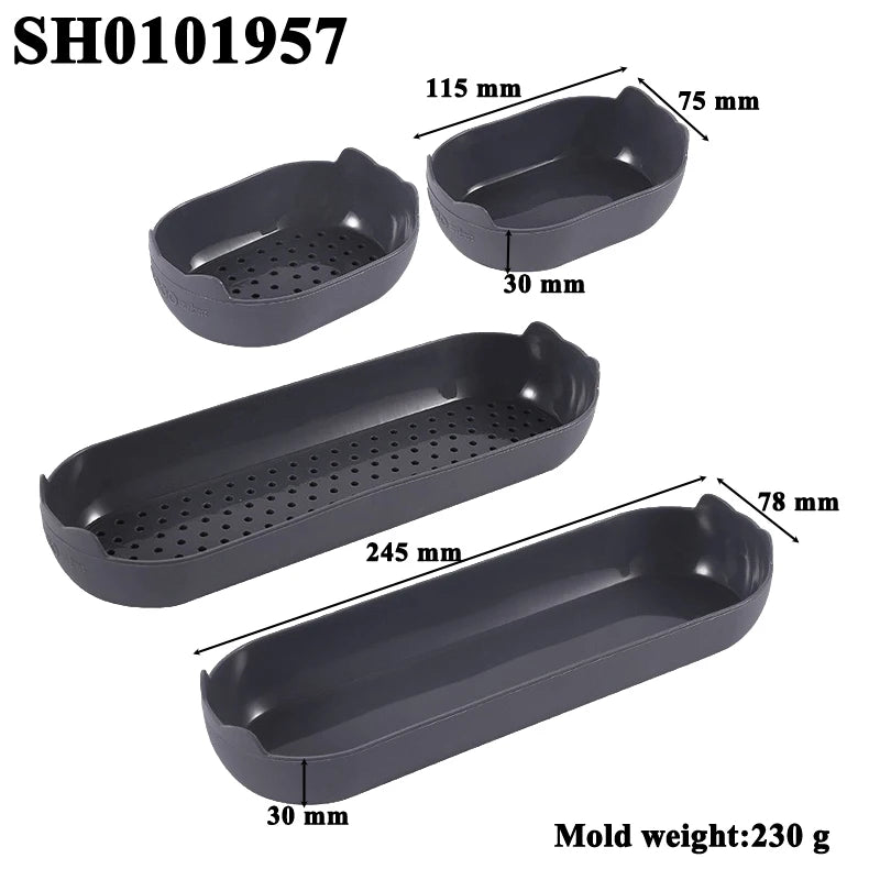 Food Grade Silicone Cake Molds Toast Tray Bread Pan Brownie Dessert Madeleine Cake Moulds Baguette Baking Tools Muffin Bakeware