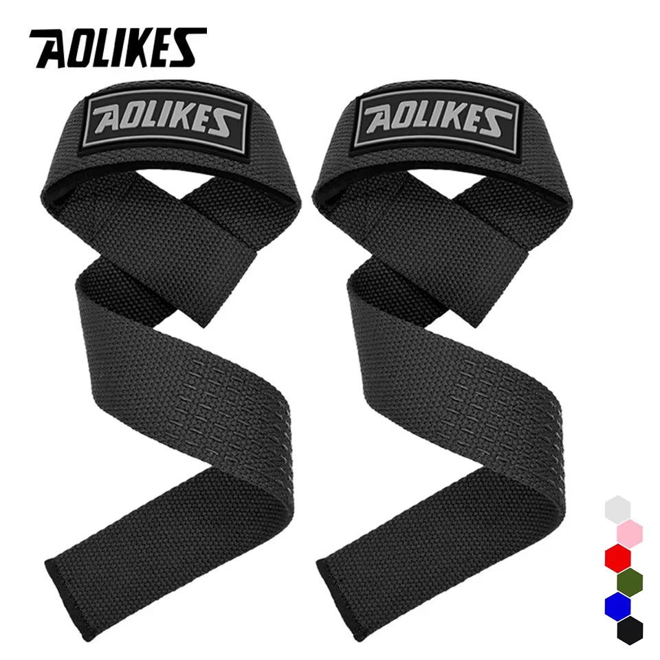 Weightlifting Wrist Straps Strength Training Adjustable Non-Slip Gym Fitness Lifting Strap Wrist Support Grip Band