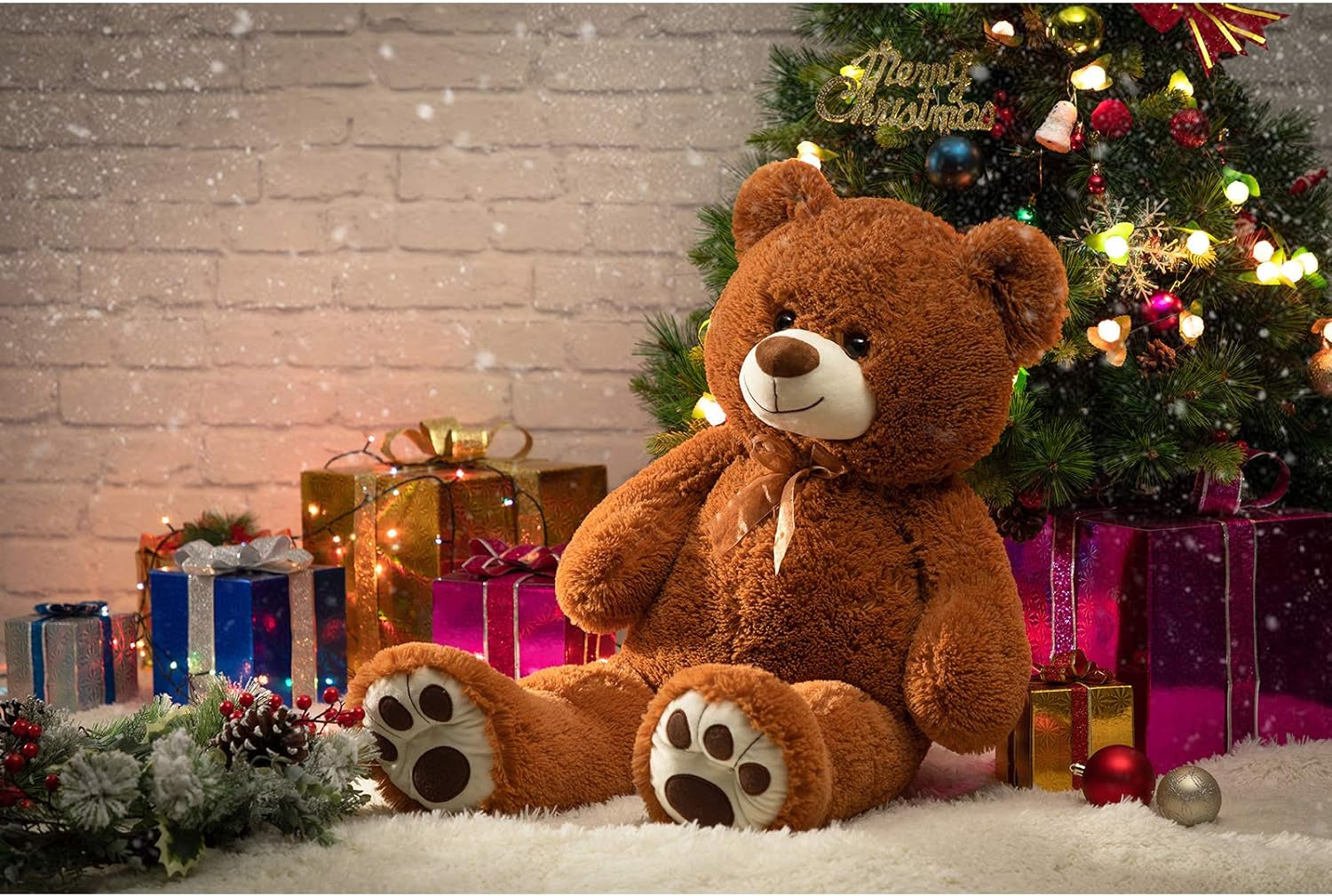Oso de Peluche Gigante 90 cm | Regalo Grande y Suave para San Valentín