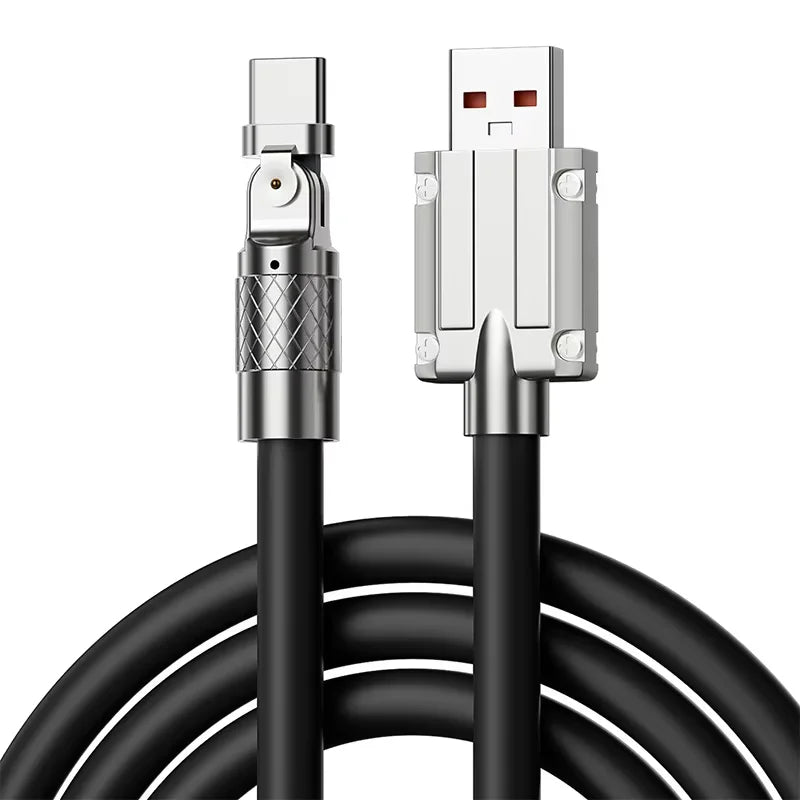 Cable de carga USB a Type-C con rotación 180°