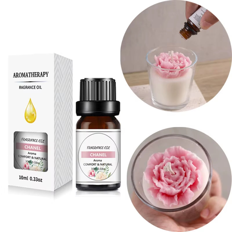 10Ml Essential Oil Organic Plant 33 FLAVOR DIY Aromatherapy Plaster Candle Soap Making Aroma Fragrance Oil for Diffuser Sleep