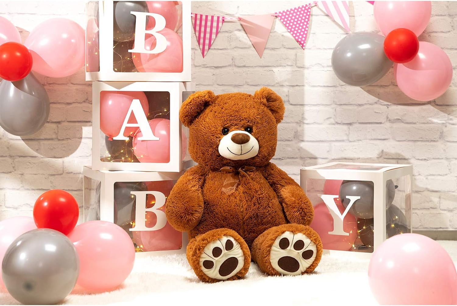 Oso de Peluche Gigante 90 cm | Regalo Grande y Suave para San Valentín