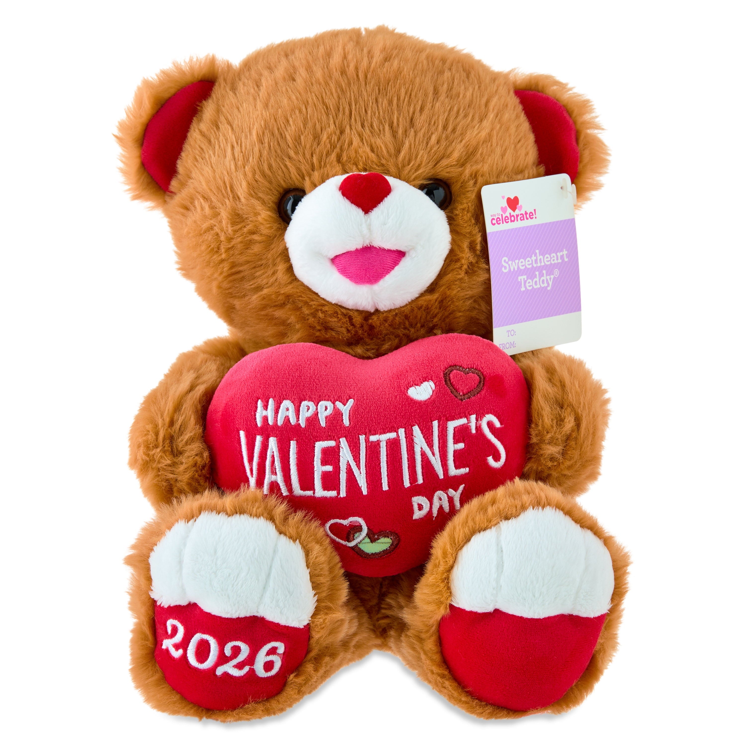 Oso de Peluche San Valentín 25 cm | Regalo Romántico con Corazón